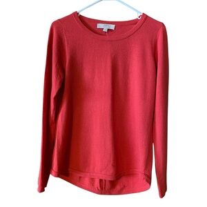 NWT LOFT Red Relaxed Sweatshirt, size M